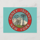 Coney Island, New York Briefkaart (Voorkant)
