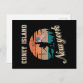 Coney Island New York Briefkaart (Voorkant / Achterkant)