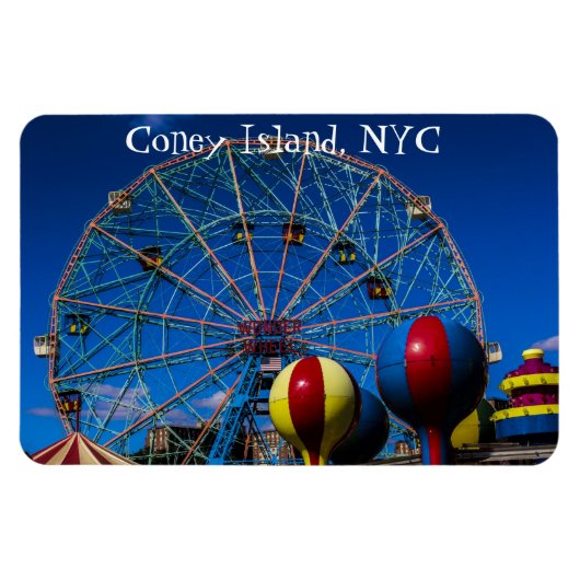 Coney Island New York City Foto Magneet (Horizontaal)