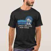 Coney Island New York Familie Zomervakantie Vinta T-shirt (Voorkant)