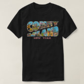 Coney Island New York NY  Retro Souvenir T-shirt (Design voorkant)