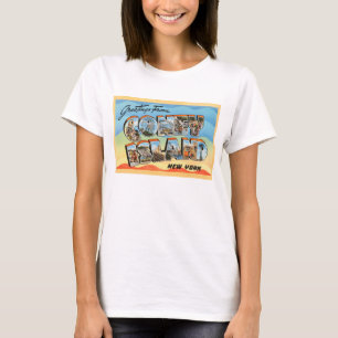 Coney Island New York NY Vintage Travel Briefkaart T-shirt
