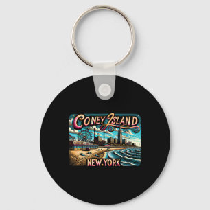 Coney Island New York Reis Zomer Familievakantie Sleutelhanger