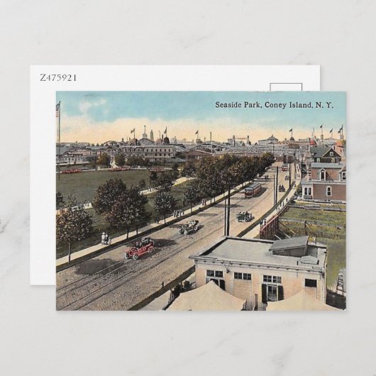 Coney Island, New York, Seaside Park,  Briefkaart (Voorkant / Achterkant)