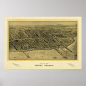 Coney Island NY 1906, Old Print (Voorkant)