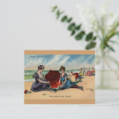 Coney Island NY 1909 Beach Scene Briefkaart (Staand voorkant)