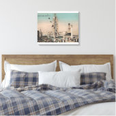 Coney Island, NY - Dreamweaver Ride Canvas Afdruk (Insitu (Slaapkamer))