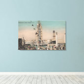 Coney Island, NY - Dreamweaver Ride Canvas Afdruk (Insitu (Houten vloer))