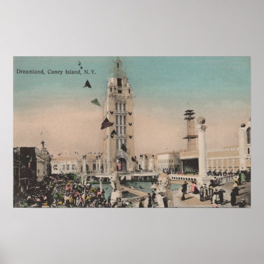 Coney Island, NY - Dreamweaver Ride Poster (Voorkant)