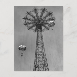 Coney Island Parachute Jump Briefkaart