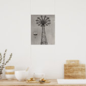 Coney Island Parachute Jump Poster (Keuken)