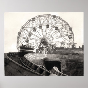 Coney Island Roller Onderzetter-1826612.s.jpg Poster