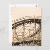 Coney Island Roller Onderzetter Briefkaart (Voorkant / Achterkant)