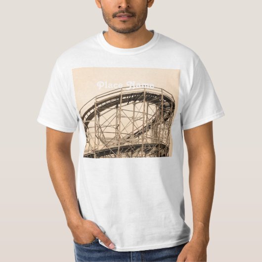 Coney Island Roller Onderzetter T-shirt (Voorkant)
