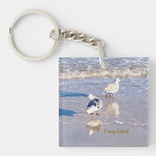 Coney Island Seagulls Sleutelhanger (voorkant)