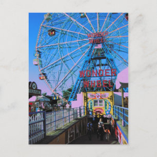 Coney Island - The Wonder Wheel Briefkaart