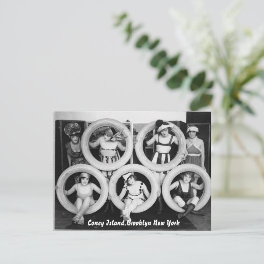 Coney Island Vintage postcard Briefkaart (Staand voorkant)