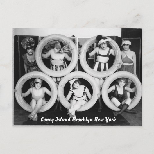 Coney Island Vintage postcard Briefkaart (Voorkant)