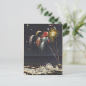 Coney Island Vuurwerk Briefkaart (Staand voorkant)