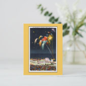 Coney Island - vuurwerk op het strand Briefkaart (Staand voorkant)