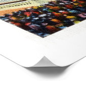  Coney Island - vuurwerk op het strand Poster (Hoek)