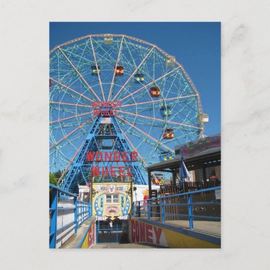 Coney Island Wonder Wheel Briefkaart (Voorkant)