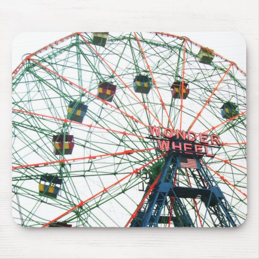 Coney Island Wonder Wheel Brooklyn New York City Muismat (Voorkant)