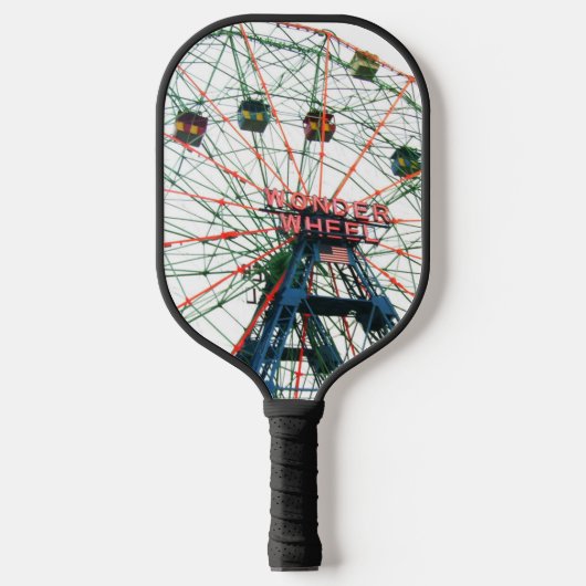 Coney Island Wonder Wheel Brooklyn New York City Pickleball Paddle (Voorkant)