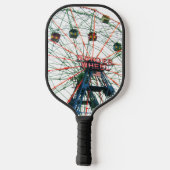 Coney Island Wonder Wheel Brooklyn New York City Pickleball Paddle (Achterkant)