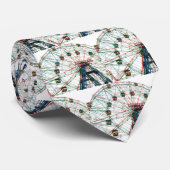 Coney Island Wonder Wheel Brooklyn New York City Stropdas (Opgerold)