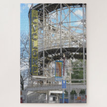 Coney Islands Cyclone Roller Coaster Jigsaw Puzzle