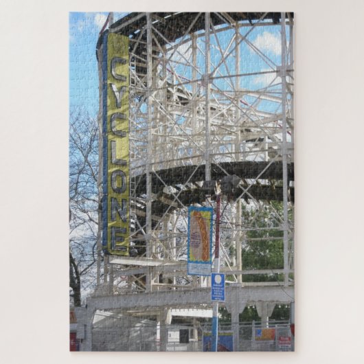 Coney Islands Cyclone Roller Coaster Jigsaw Puzzle Legpuzzel (Verticaal)