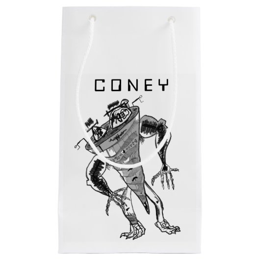CONEY Robot Gift Bag Klein Cadeauzakje (Voorkant)