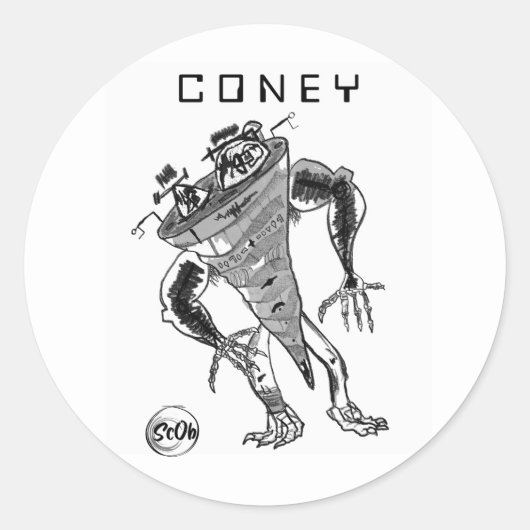 CONEY Robot Sticker (Voorkant)
