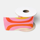 Confaab Colorful Modern Rainbow - Abstract patroon Satijnen Lint (Spoel)