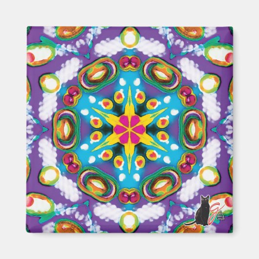 Confectie Kaleidoscope Magnet (Voorkant)