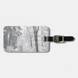 Confecties in sneeuw — bagagelabel