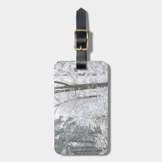 Confecties in sneeuw — bagagelabel (Voorkant verticaal)