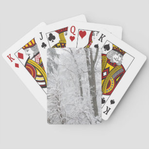 Confecties in sneeuw — speelkaarten