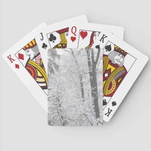 Confecties in sneeuw — speelkaarten (Achterkant)
