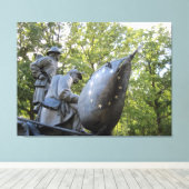 Confederaal Burgeroorlog Monument Canvas Afdruk (Insitu (Houten vloer))