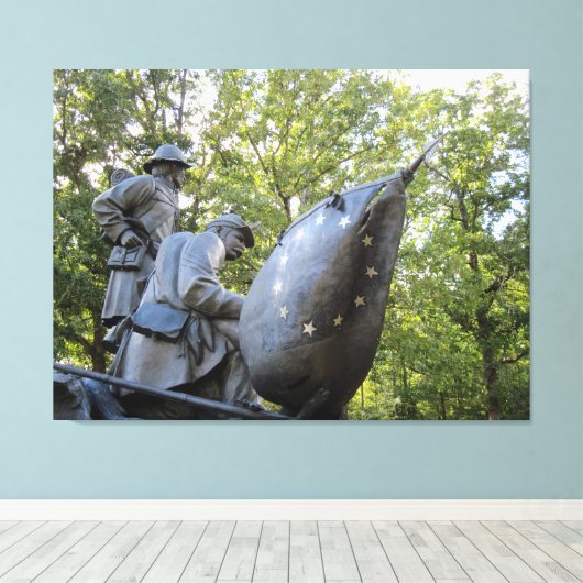 Confederaal Burgeroorlog Monument Canvas Afdruk (Insitu (Houten vloer))