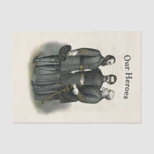 Confederacy Civil War Heroes Tissuepapier (Voorkant)