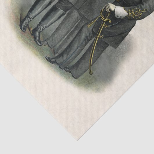 Confederacy Civil War Heroes Tissuepapier (Detail)