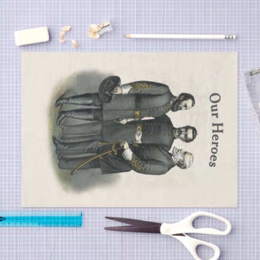 Confederacy Civil War Heroes Tissuepapier (Craft)