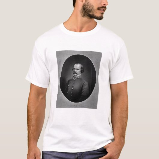 Confederale generaal Albert Sidney Johnston T-shirt (Voorkant)