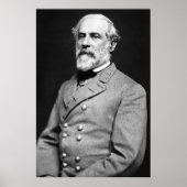 Confederate Generaal Robert E. Lee Portrait Poster (Voorkant)