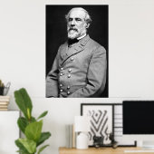 Confederate Generaal Robert E. Lee Portrait Poster (Thuiskantoor)