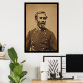 Confederate General Braxton Bragg 1862 Poster (Thuiskantoor)