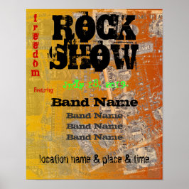 Confederate Money Geweldige Rock Budget Poster